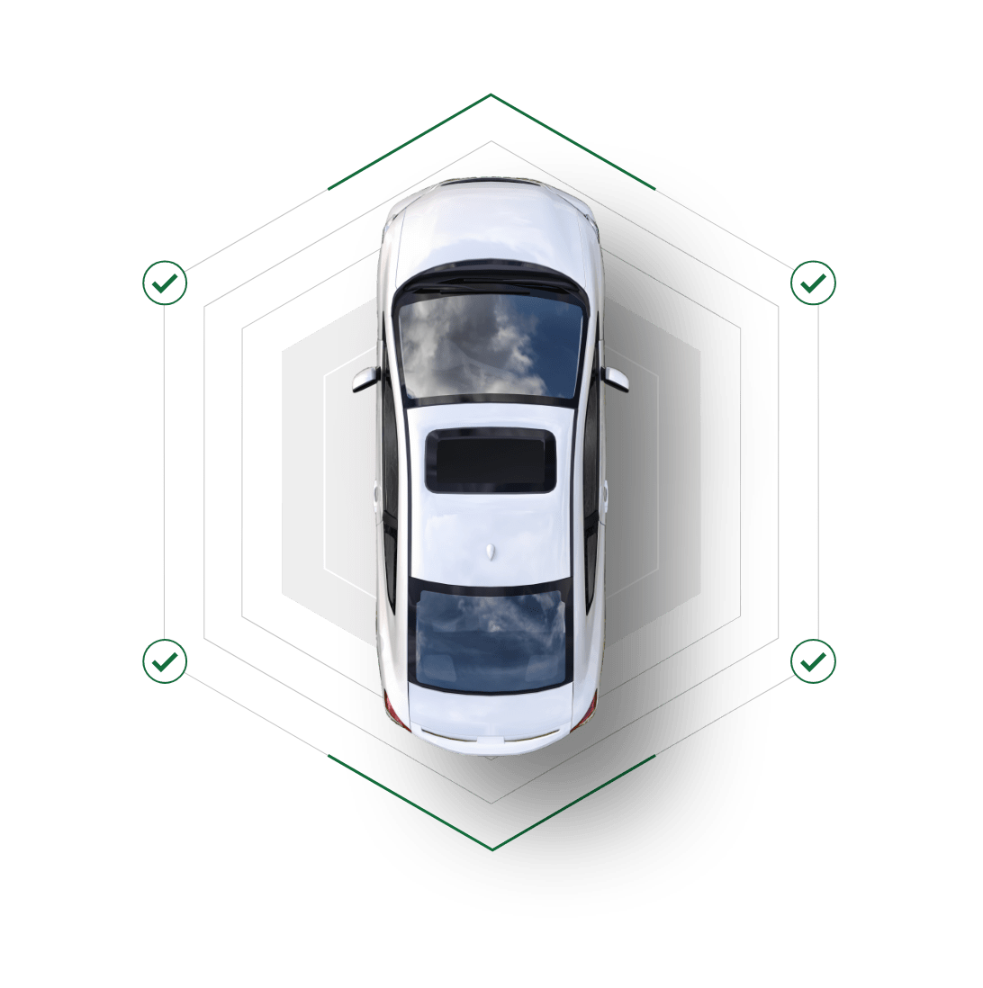 Autolex: Carro com grafismo de dimensões