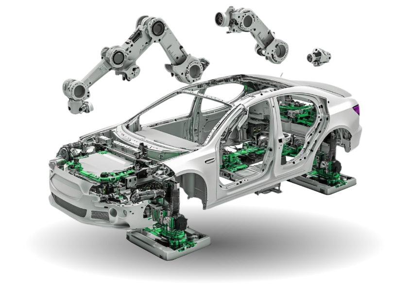 Carro com detalhes internos