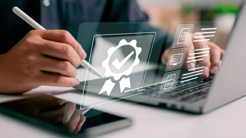 Garantia de serviço de alta qualidade e certificação